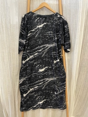 Preloved Long pattern Graphic t-shirt dress