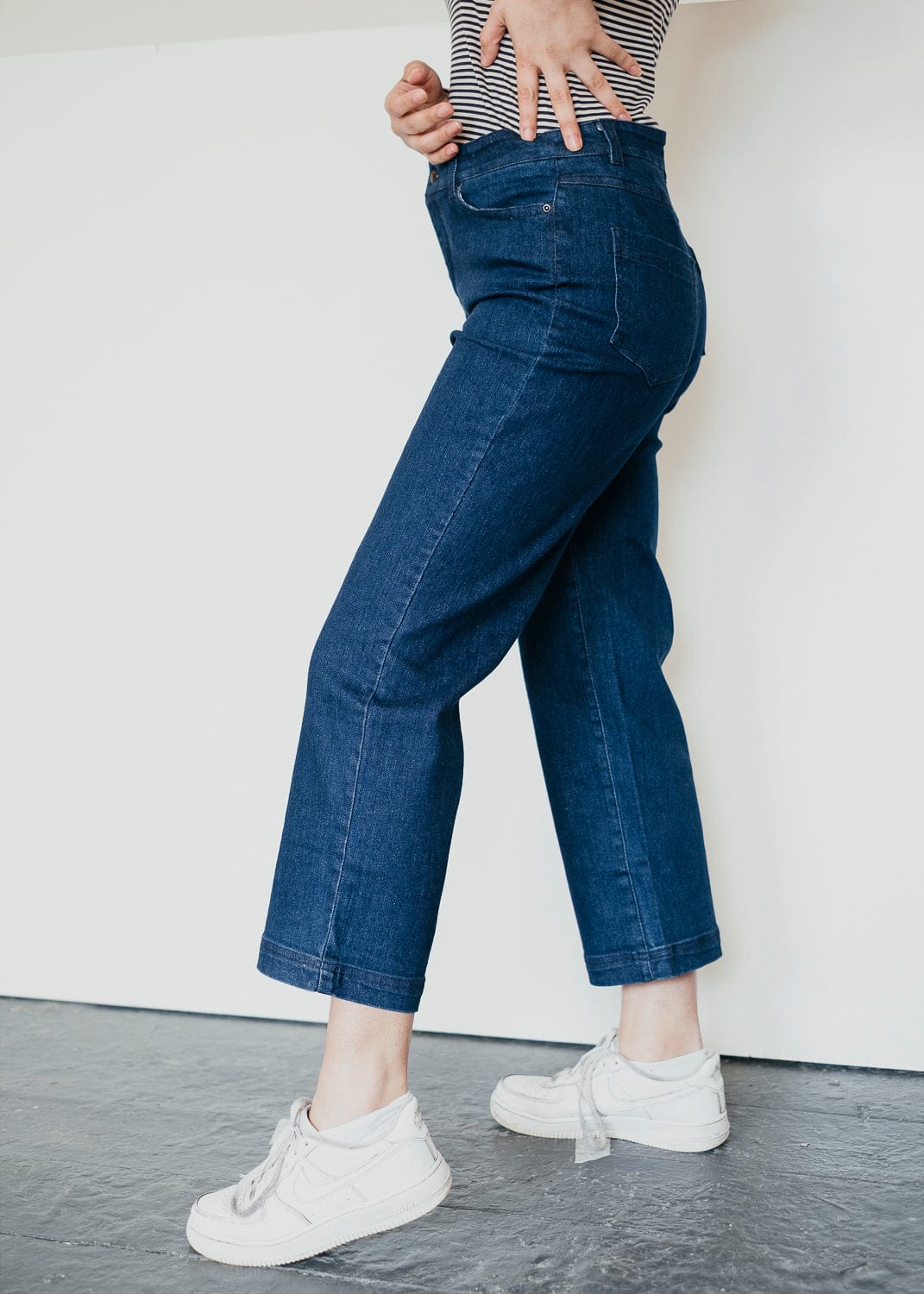 Preloved Rosa Culottes in Denim Blue