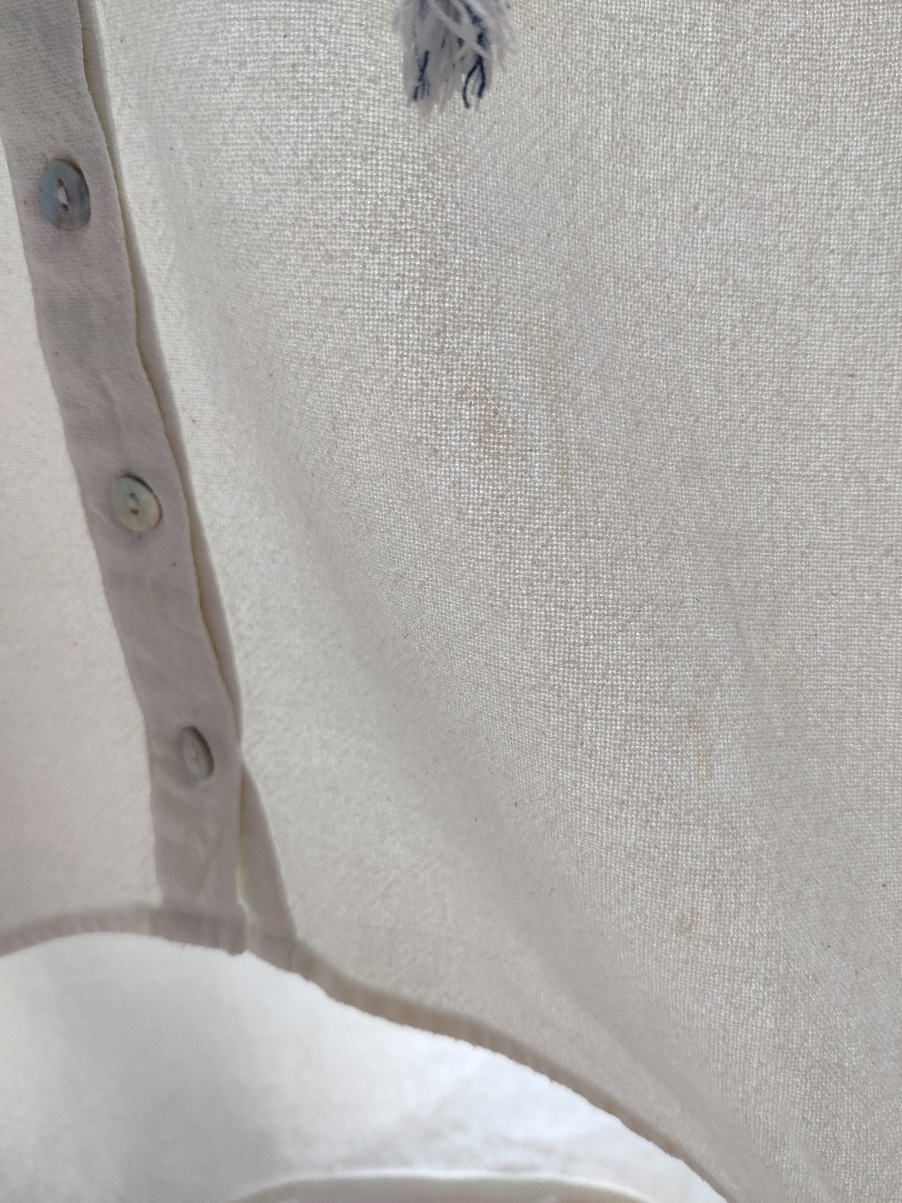 Preloved Embroidered white top