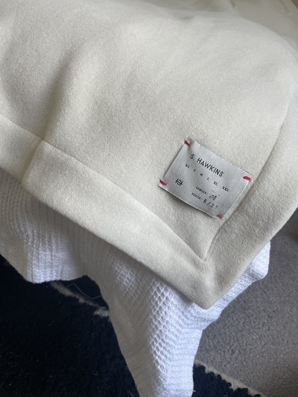 Preloved Cream Fleece Blanket
