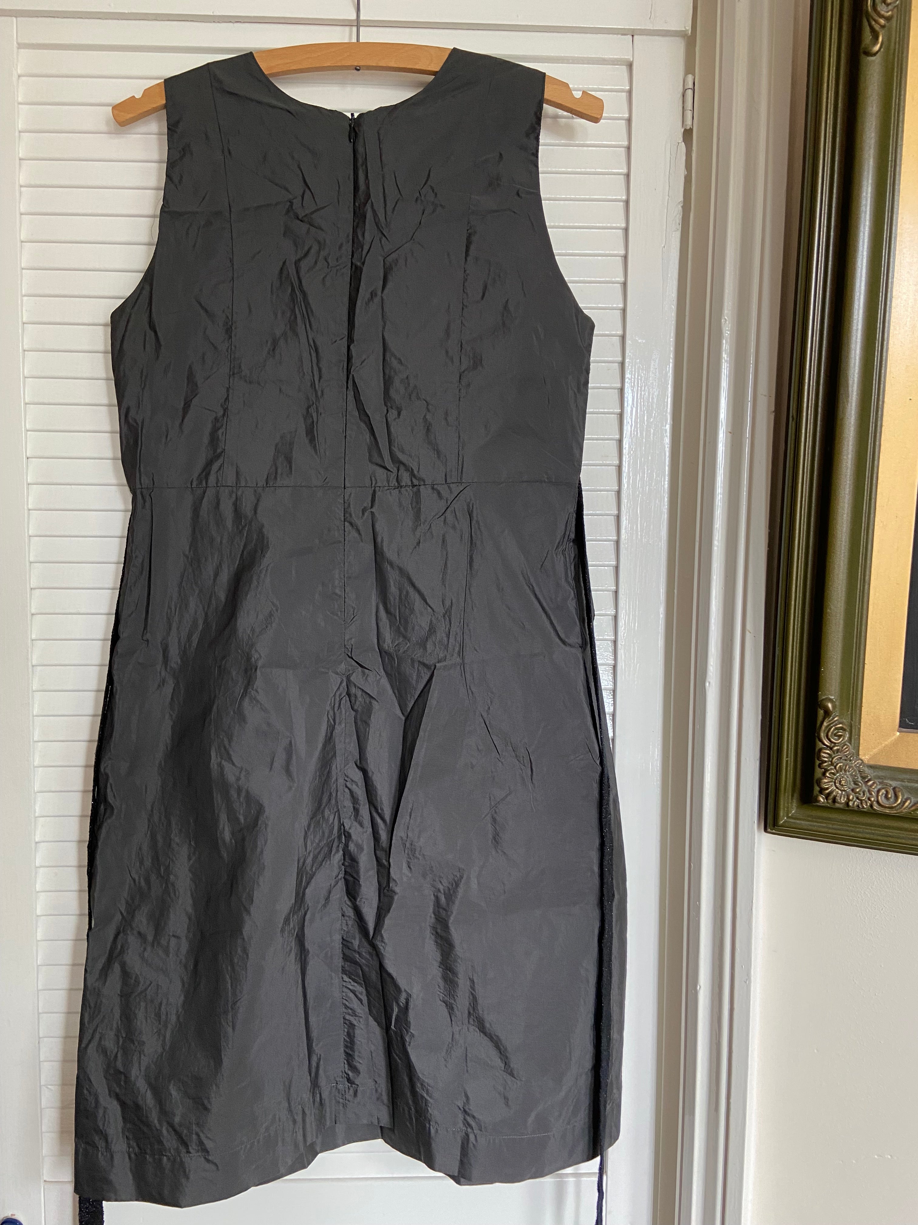 Preloved Dark grey dress with bust ribbon detail
