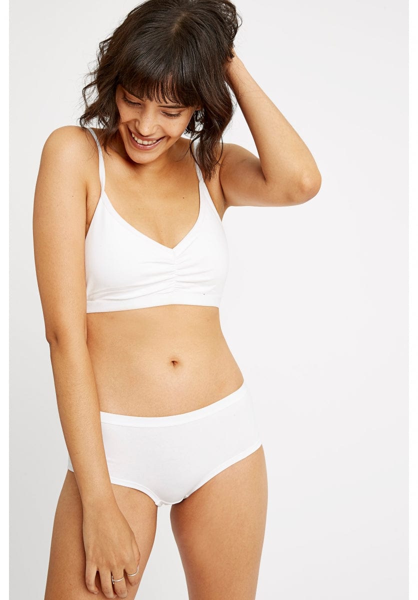 Preloved White Soft Bra Top