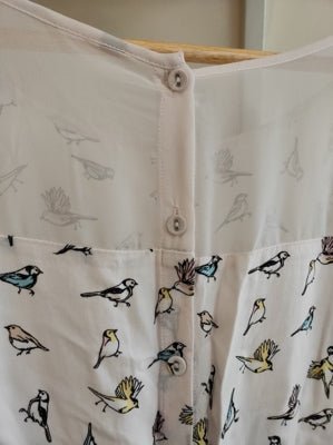 Preloved Bird print skater dress