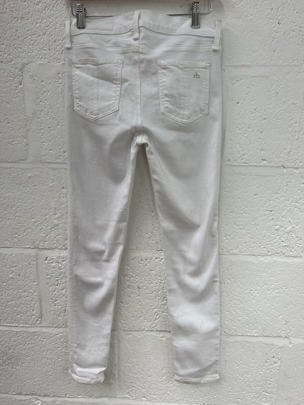 Preloved Rag and Bone NY White skinny jean