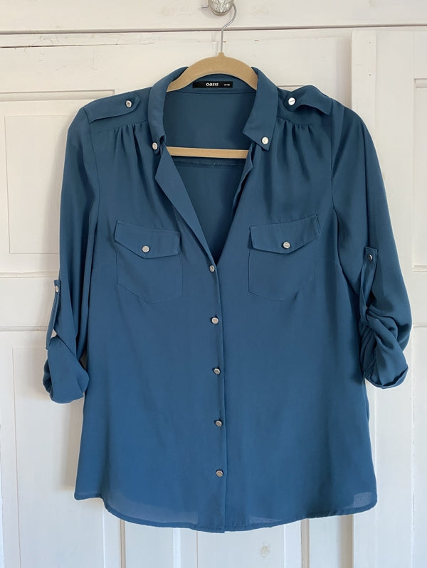 Preloved Roll-sleeve shirt