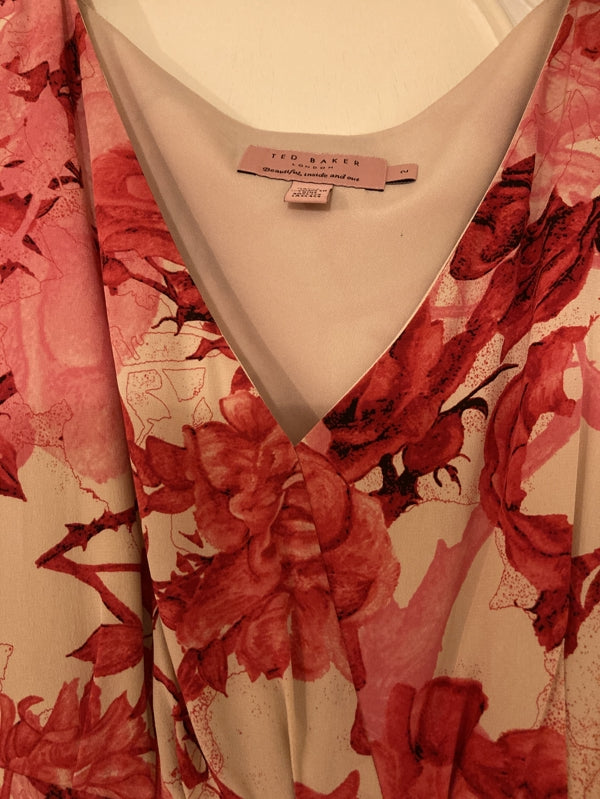 Preloved Ted Baker silk floral dress