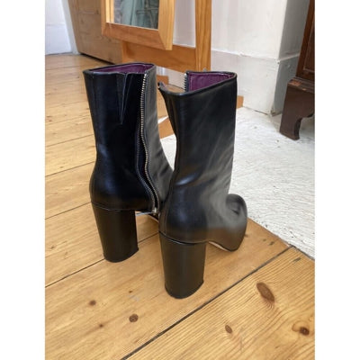 Preloved Beyond Skin Blaise Boots - black faux leather, EU size 38, worn twice