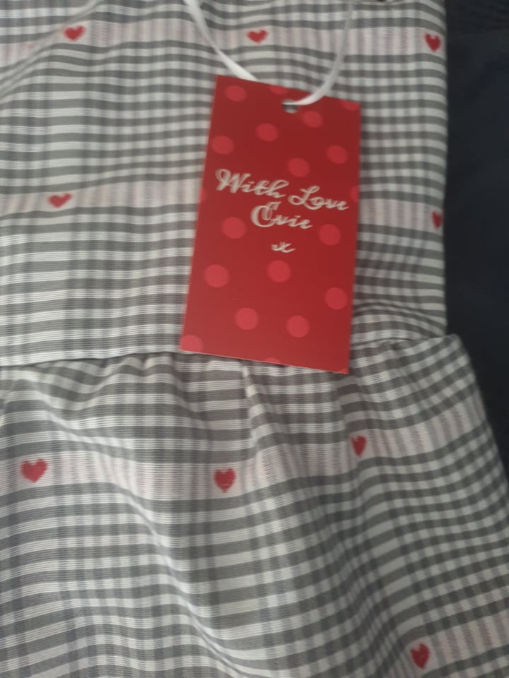 Preloved BRAND NEW Maxi Smock Dress Gingham with Hearts