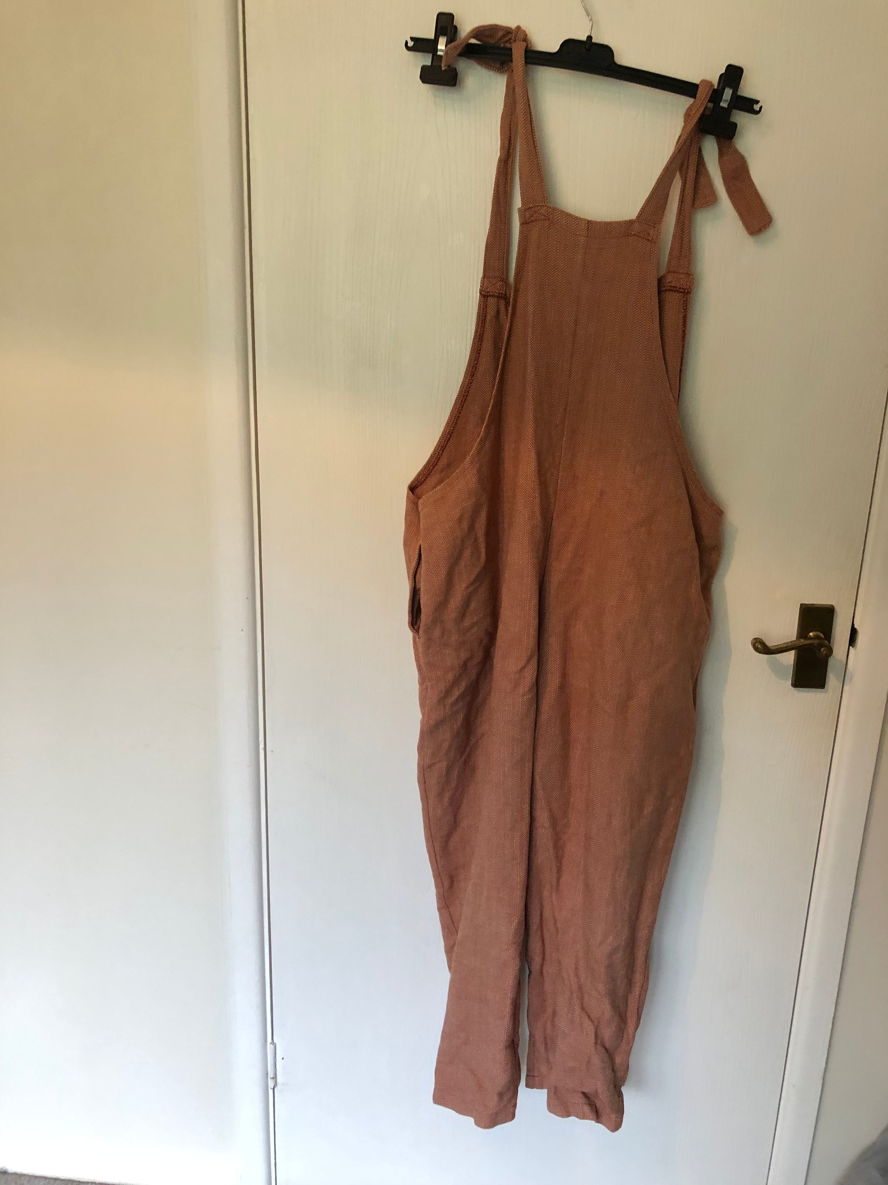 Preloved Herringbone dungarees