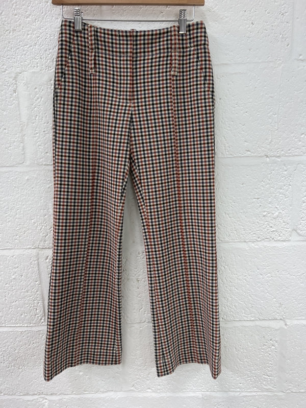Preloved Tory Burch Trombetta check trouser