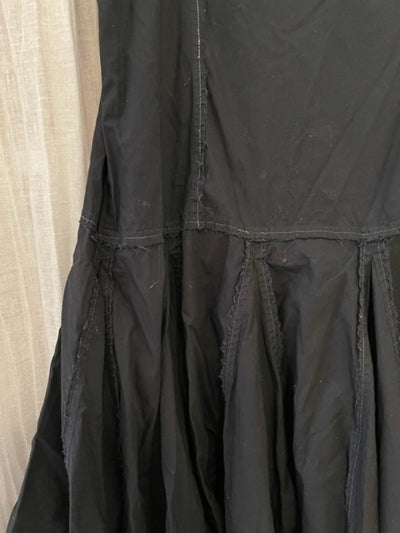 Preloved Black strappy inside out seam dress