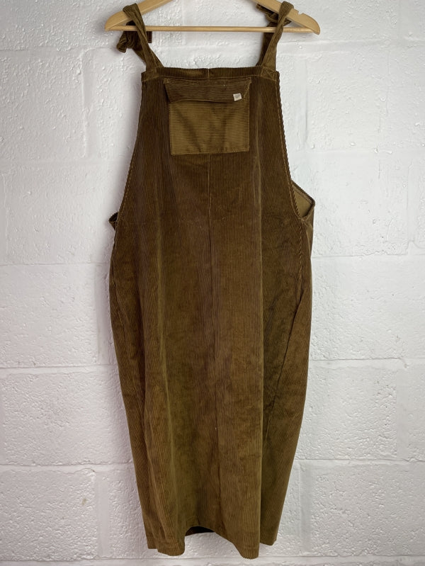 Preloved Heavy Cord Long Pinafore Dress