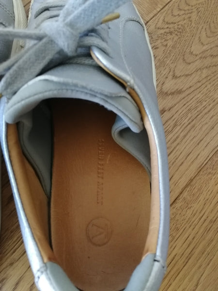 Preloved Seven Feet Apart silver trainers size 37 (UK 4)