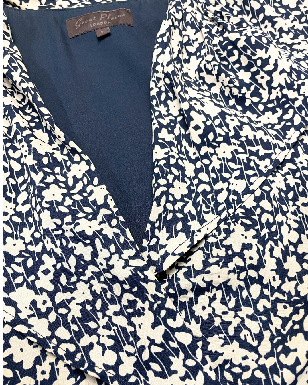 second hand Great Plains Floral Print Shift Dress 10 OWNI