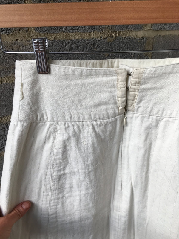 Preloved Cream quilted skirt from Noa Noa