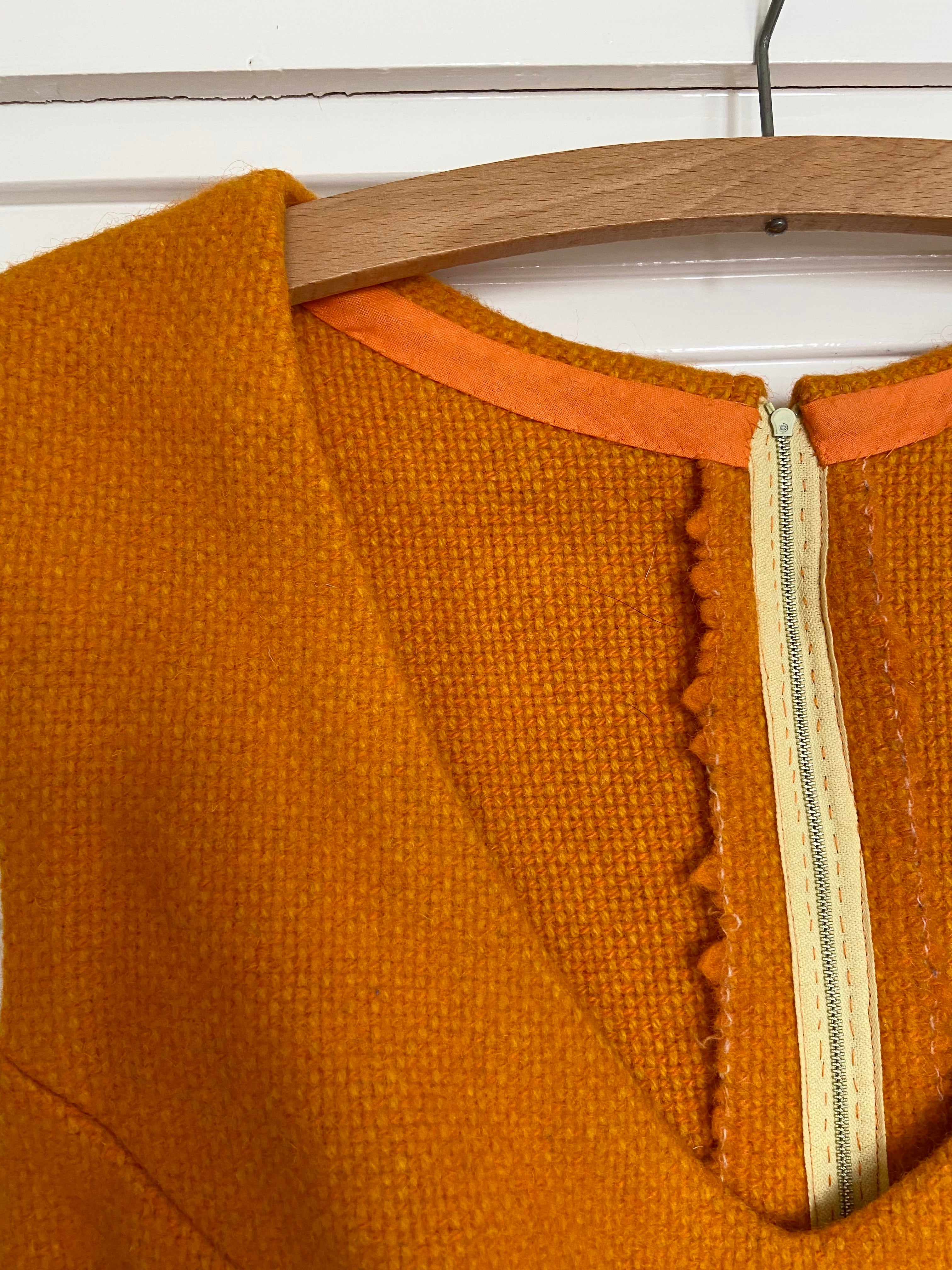 Preloved Orange woollen dress