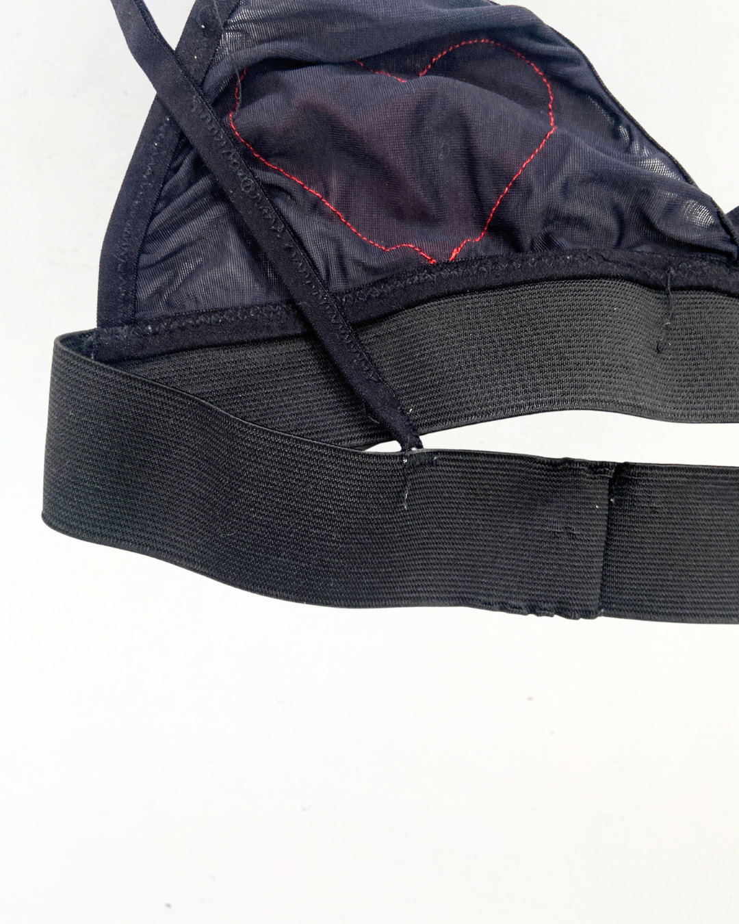 second hand Unknown Unknown Heart Patch Bralette Size S 3 OWNI