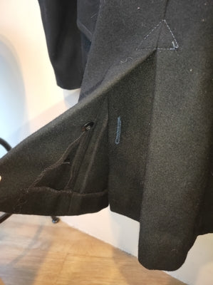 Preloved Navy Wool Double Breasted Peacoat