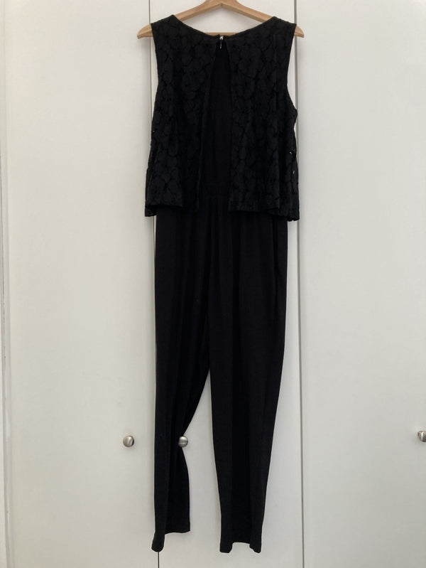 Preloved Black Uniqlo Jumpsuit