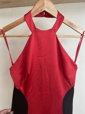 Preloved Red and Black Formal Evening Dress