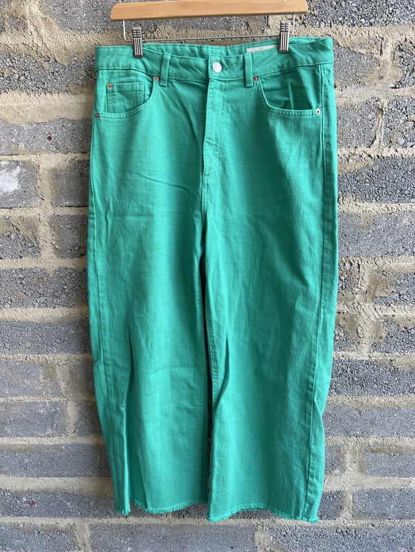 Preloved Cropped wide leg jeans
