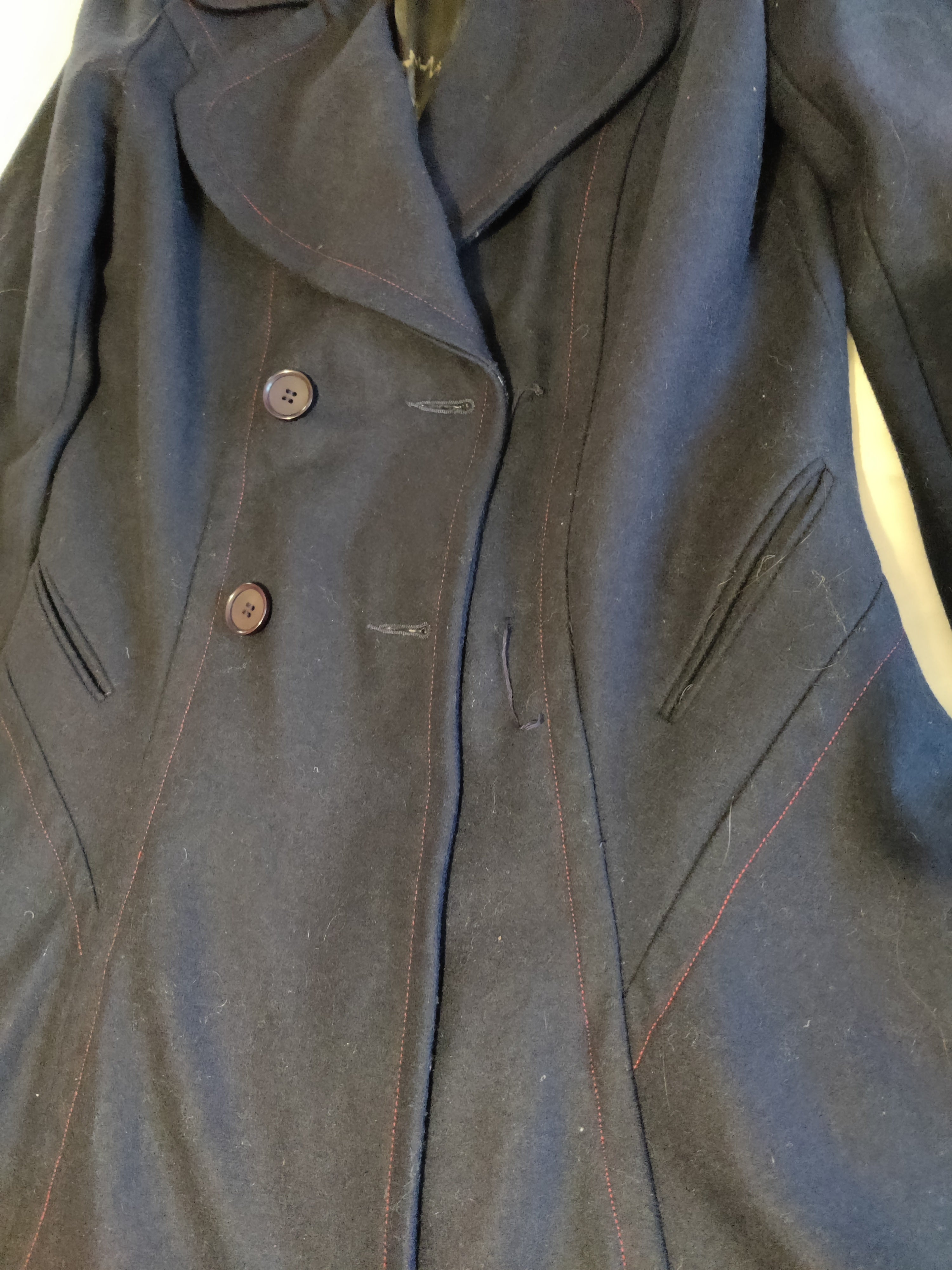 Preloved Navy frock coat