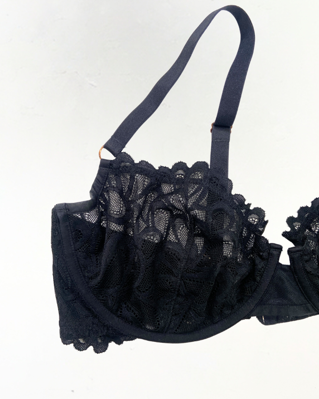 Savage Fenty Black Lace Bra Size 38D
