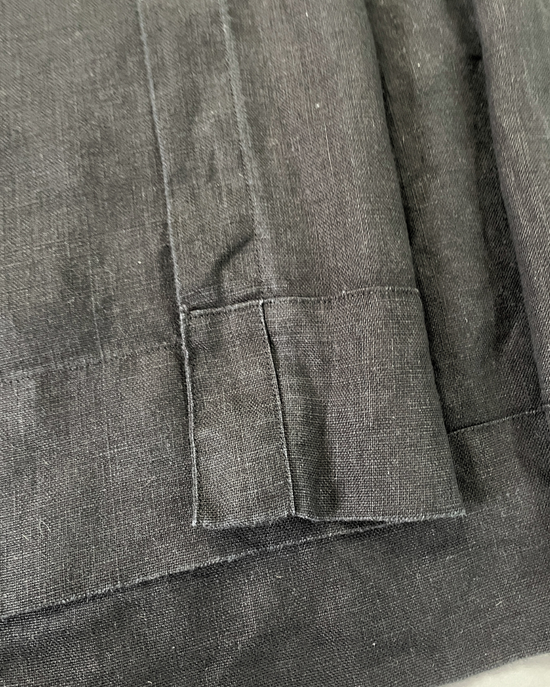 second hand Elizabeth Suzann Elizabeth Suzann Black Linen Gown with Pockets in Size XL 141 OWNI