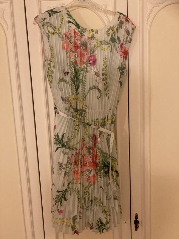 Preloved Mint green floral Ted Baker dress