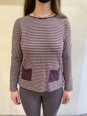 Preloved Stripey Long Sleeve Top