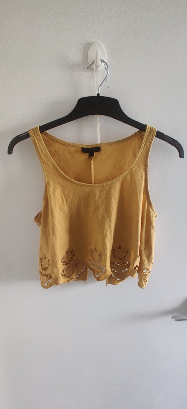 Preloved Yellow Topshop Croptop