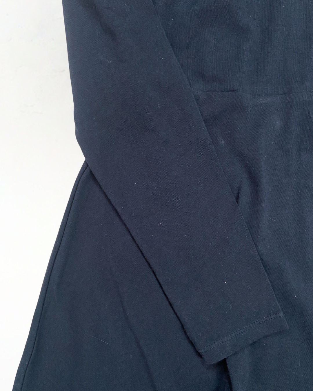 People Tree High Neck Navy Skater Dress