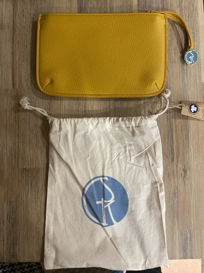 Preloved Multi-Function Vegan Leather Clutch | Mustard