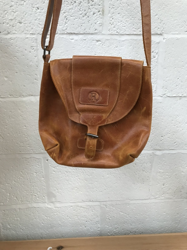 Preloved Ehiopian Leather Satchel