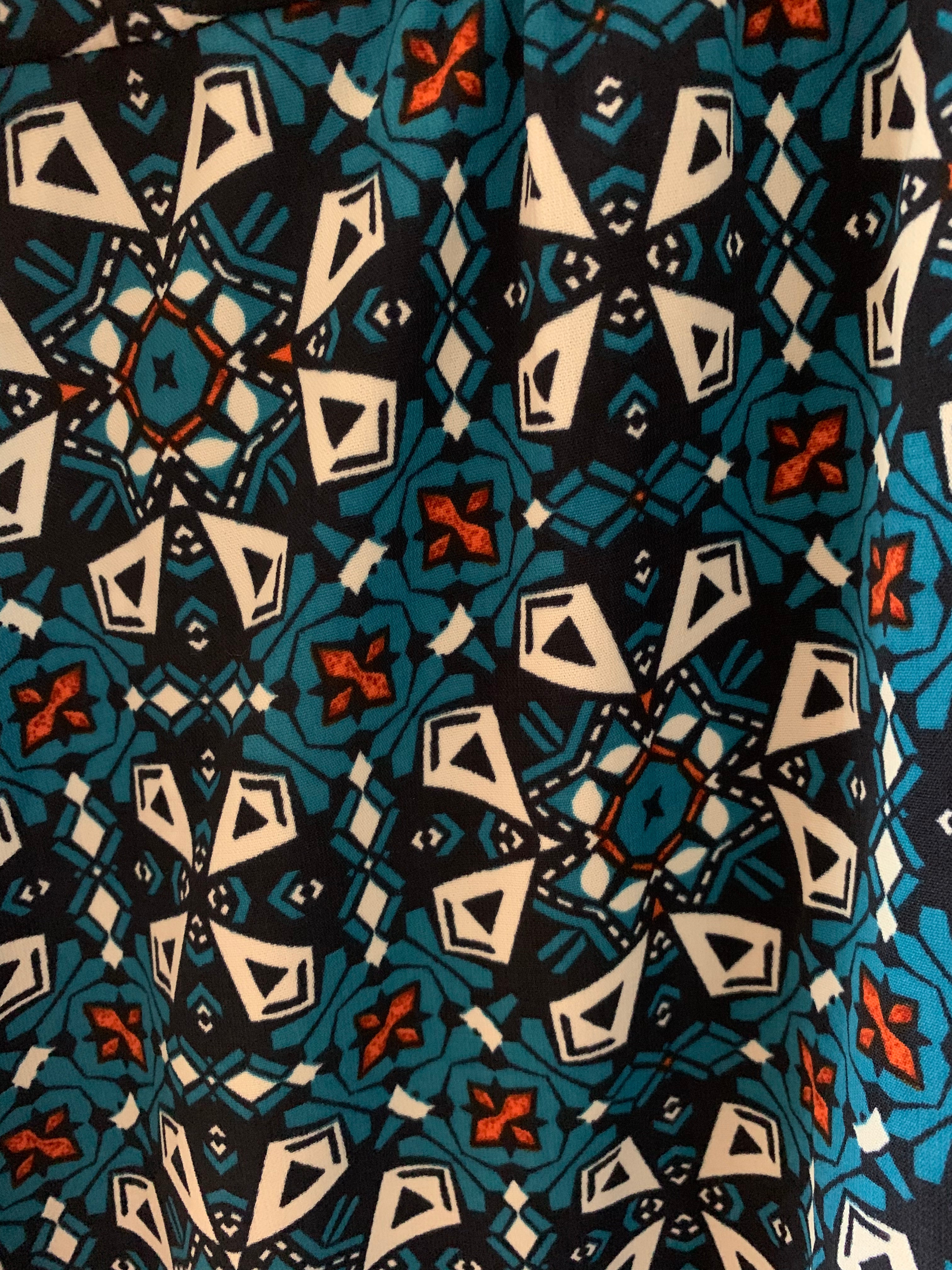 Preloved Abstract-Patterned Jumpsuit