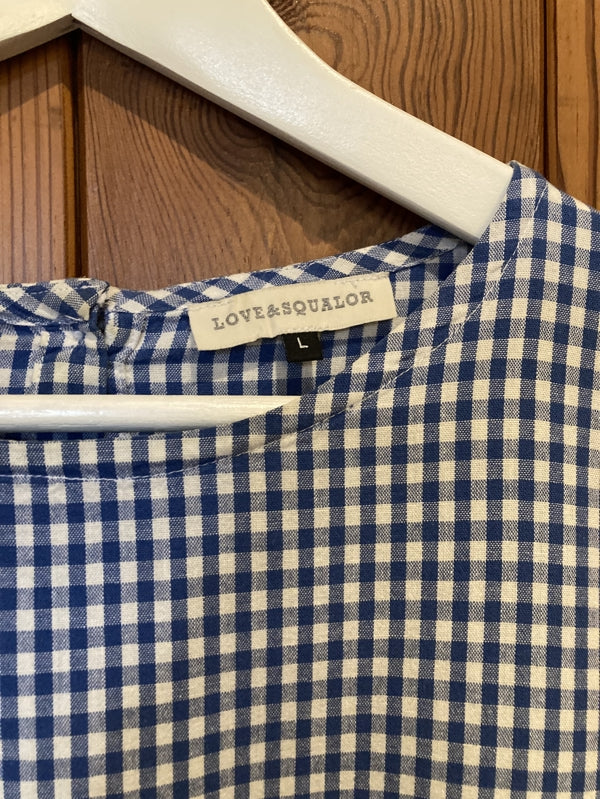 Preloved blue gingham clara dress