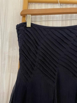 Preloved Navy midi length flowy skirt