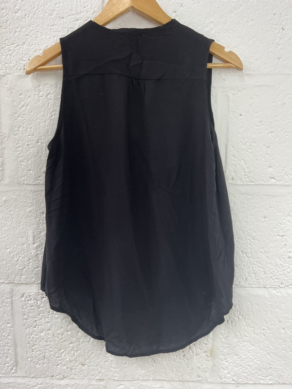 Preloved Black Lightweight Vest top in size 10