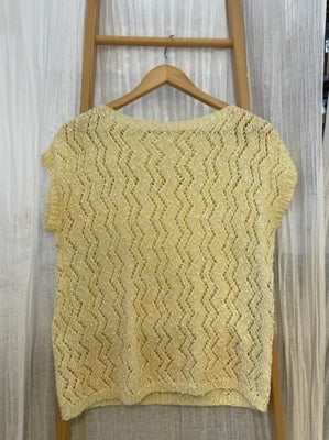 Preloved Hand knitted vest
