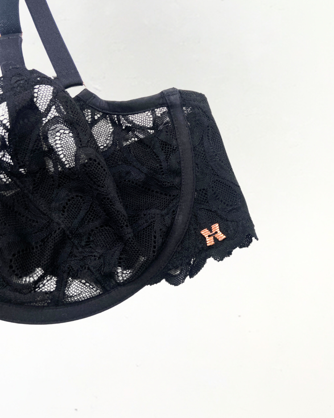 Savage Fenty Black Lace Bra Size 38D