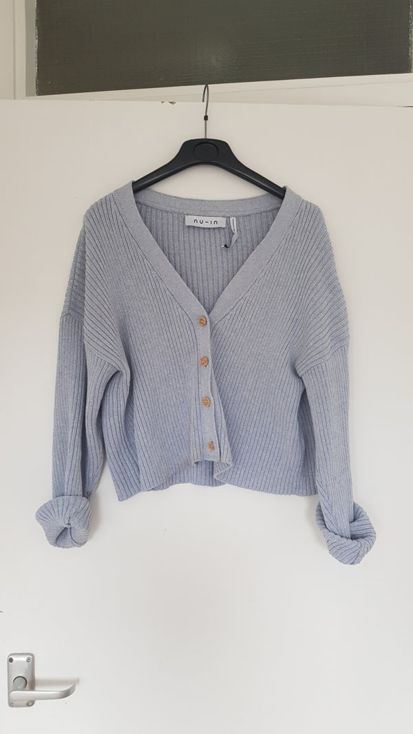 Preloved Nu-in Recycled Pastel Blue Cardigan