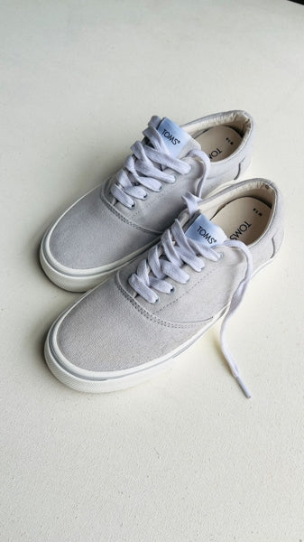 Preloved Fenix Alpargata Lace Up Trainers Lunar Grey UK 5.5