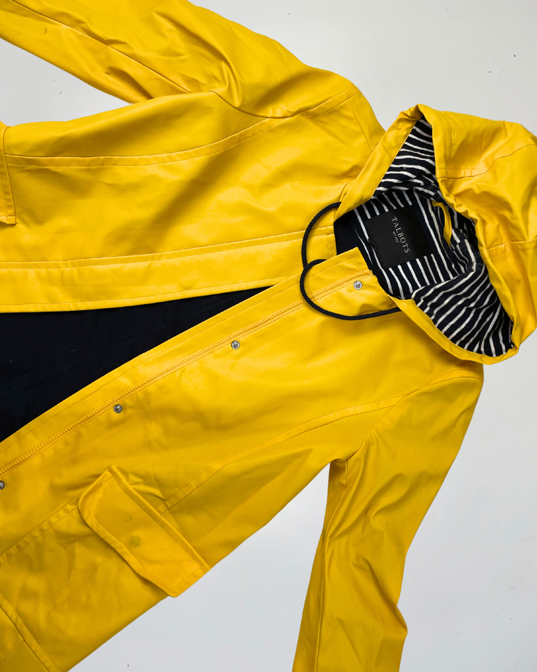 second hand Talbots Yellow Rain Jacket in Size S (petite) 50 OWNI