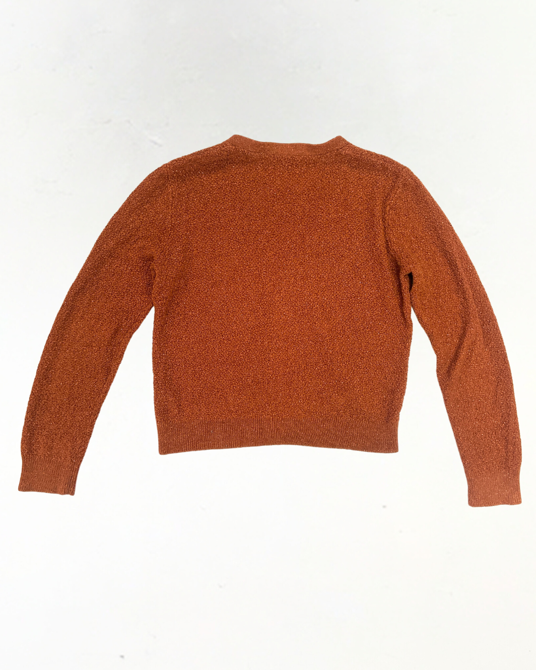 COS Rust Sparkle Cardigan Size M