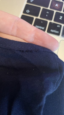 Preloved Navy blue jumpsuit with small tear