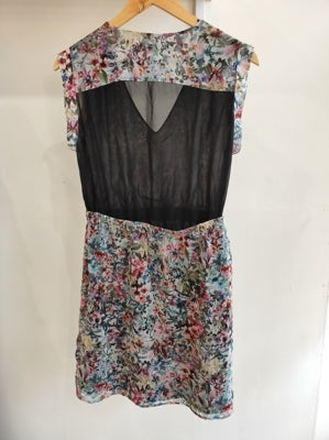 Preloved Floral dress with mesh back