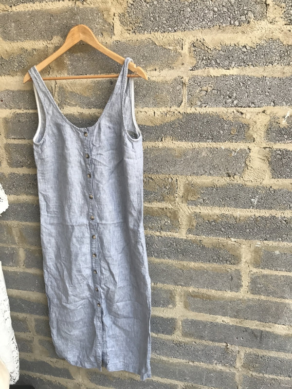 Preloved Linen button dress