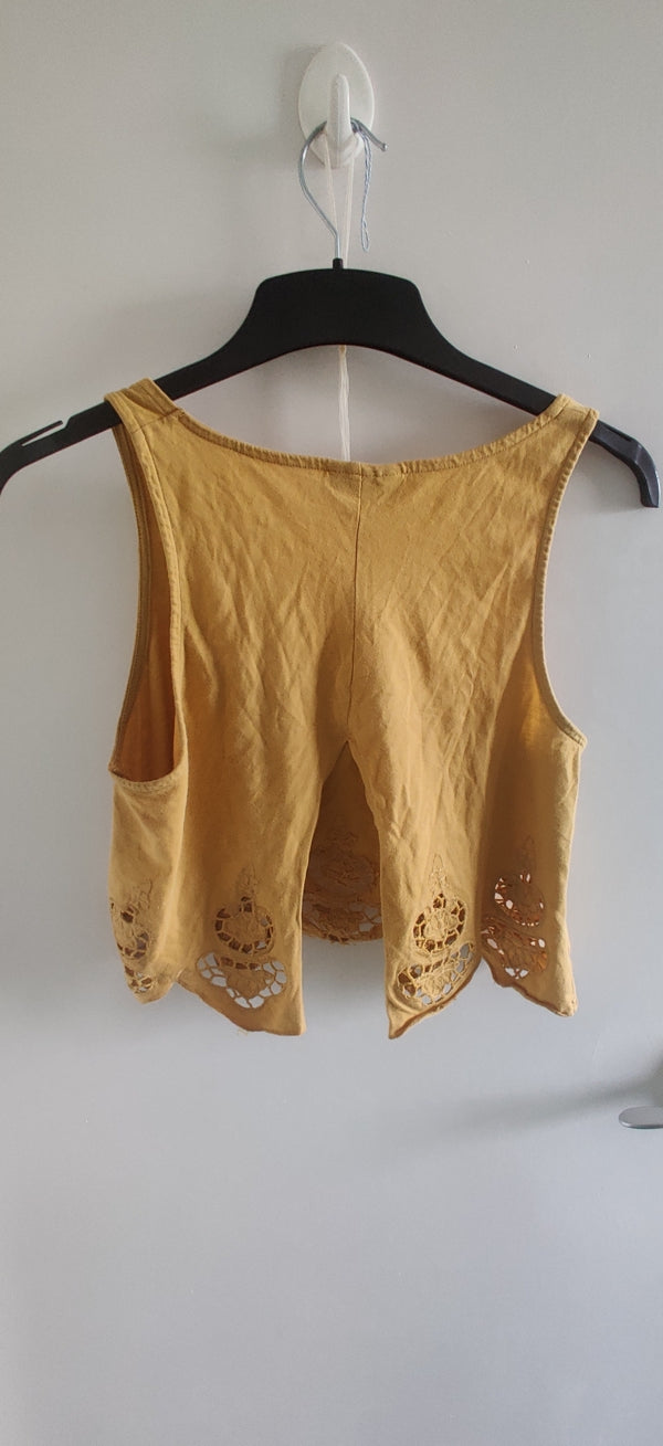 Preloved Yellow Topshop Croptop