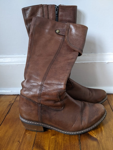 Preloved Leather Wolky long boots