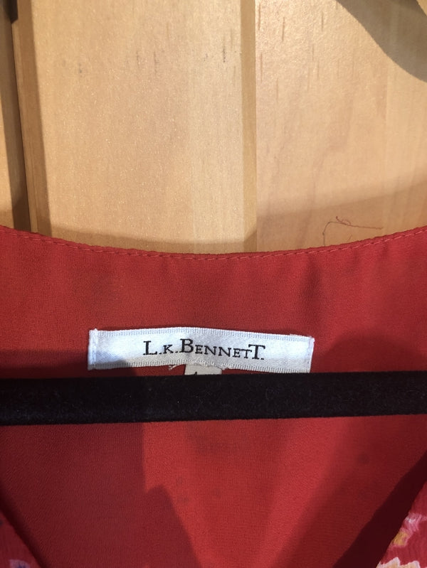 Preloved 100% Silk Red Summer Dress